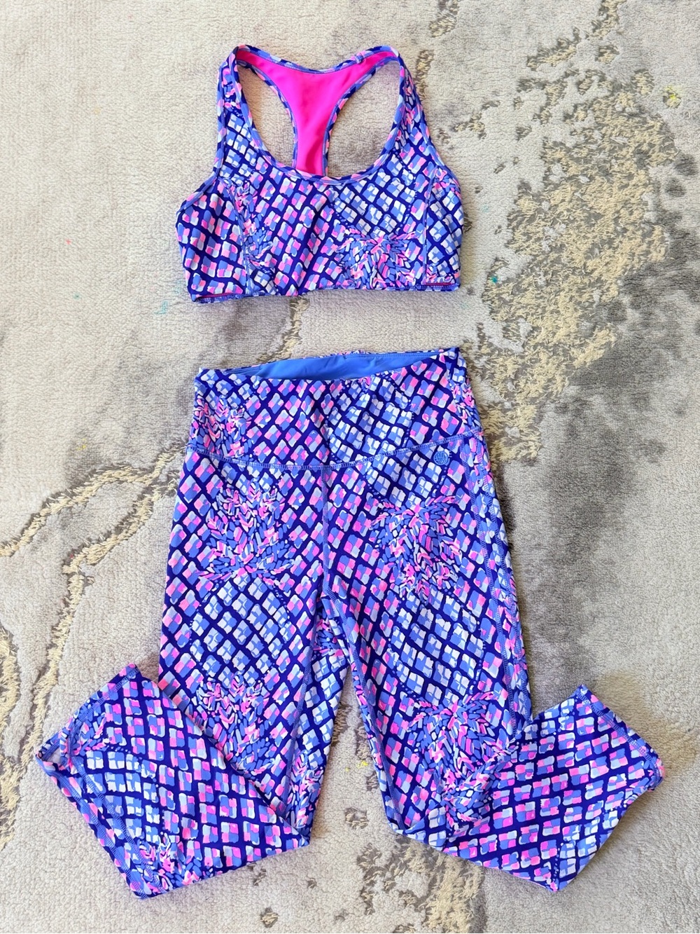 EUC Lilly Pulitzer Luxletic Leggings + Top Sz S
